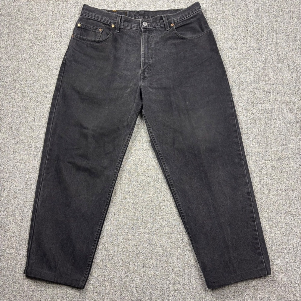 Levi's Jeans Mens 34x26 560 Loose Fit Tapered Leg Black Made in USA VTG 90s